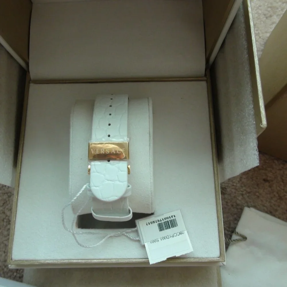 Versace Dv One Tachymeter Bezel Cruise Collection White Chronograph Watch